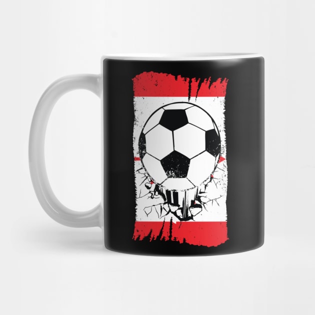 Vintage Canadian Flag with Soccer Ball // Retro Canada Soccer by SLAG_Creative